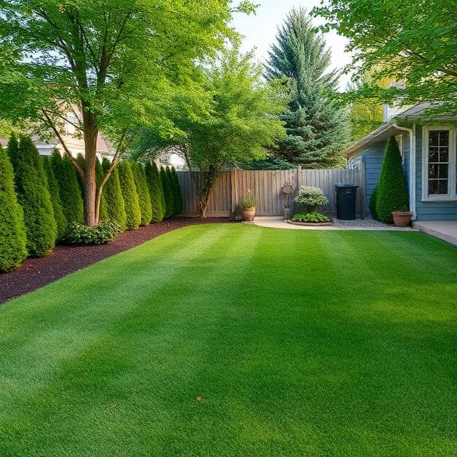After tree removal - clean beautiful yard in Onondaga MI